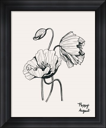 Framed Annual Flowers VIII Print