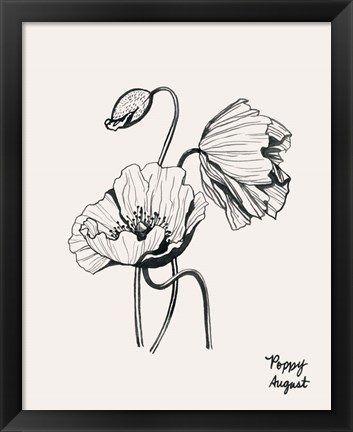 Framed Annual Flowers VIII Print