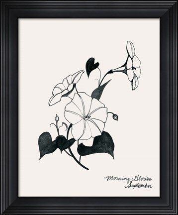 Framed Annual Flowers IX Print