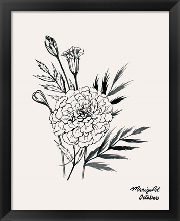 Framed Annual Flowers X Print