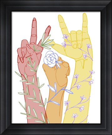 Framed Love Each Other I Print