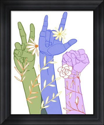 Framed Love Each Other II Print