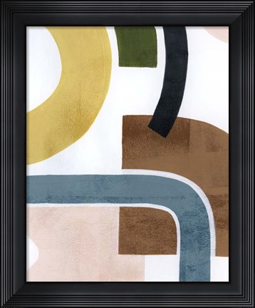Framed Shifting Shapes II Print
