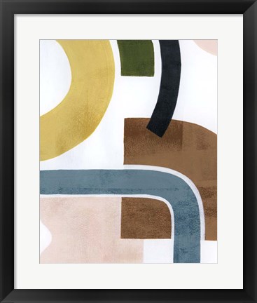 Framed Shifting Shapes II Print