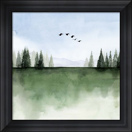 Framed Forest&#39;s Edge I Print