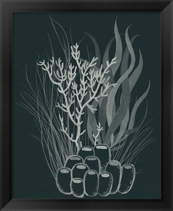 Framed Underwater Bouquet II Print