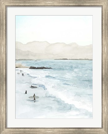 Framed In the Surf I Print