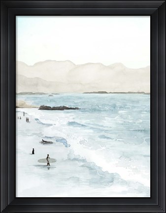Framed In the Surf I Print