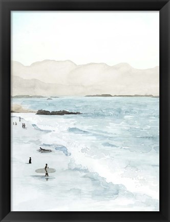 Framed In the Surf I Print