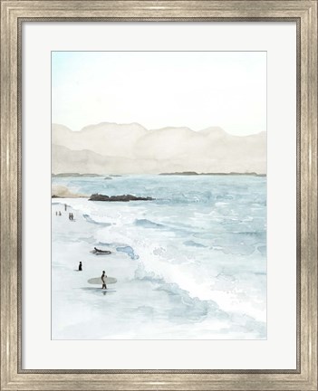 Framed In the Surf I Print