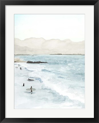 Framed In the Surf I Print