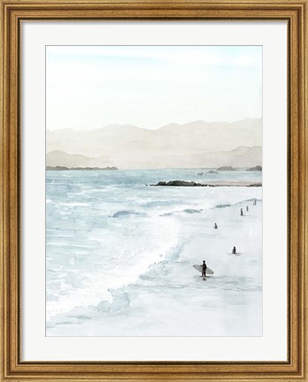 Framed In the Surf II Print