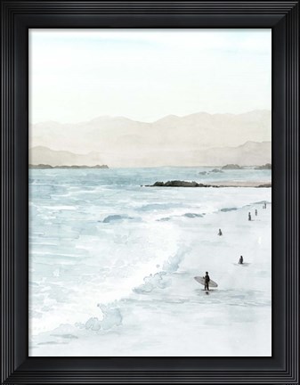 Framed In the Surf II Print
