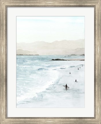 Framed In the Surf II Print