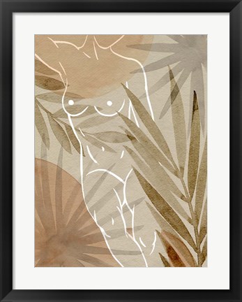 Framed Terracotta Shadows I Print