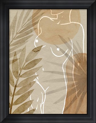 Framed Terracotta Shadows II Print