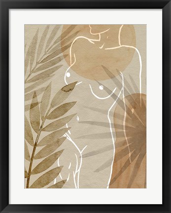 Framed Terracotta Shadows II Print