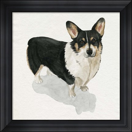 Framed Pup for the Queen I Print