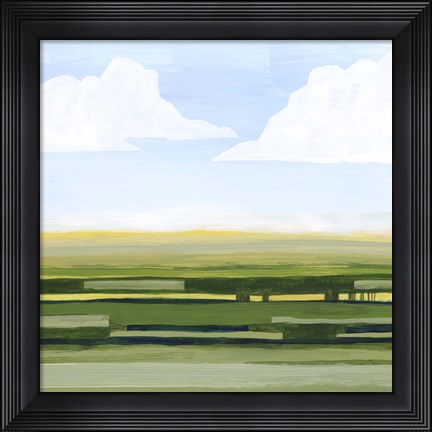 Framed Pastoral Glow I Print