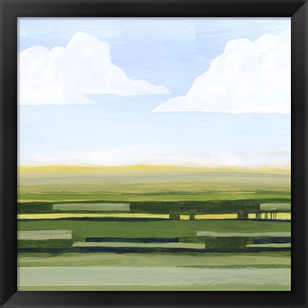 Framed Pastoral Glow I Print