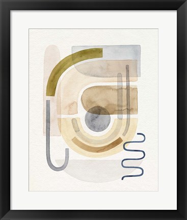 Framed Coiled I Print