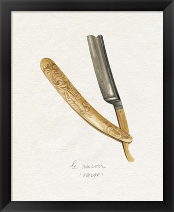Framed Gilded Toiletries I Print