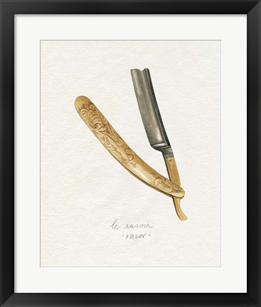 Framed Gilded Toiletries I Print