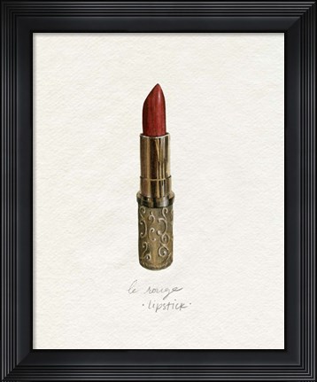 Framed Gilded Toiletries III Print