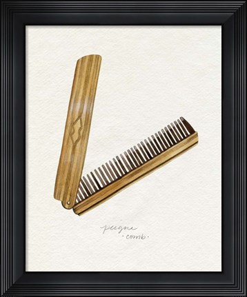 Framed Gilded Toiletries IV Print