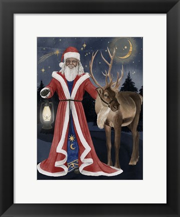Framed Celestial Christmas I Print