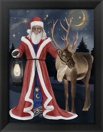 Framed Celestial Christmas I Print