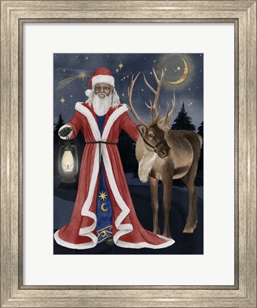 Framed Celestial Christmas I Print