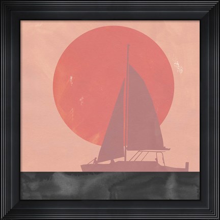 Framed Deep Sea Sunset II Print