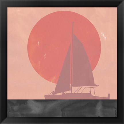 Framed Deep Sea Sunset II Print