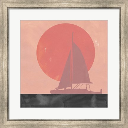 Framed Deep Sea Sunset II Print