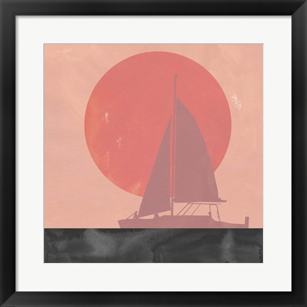 Framed Deep Sea Sunset II Print