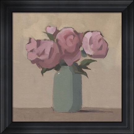 Framed Spring Vase I Print
