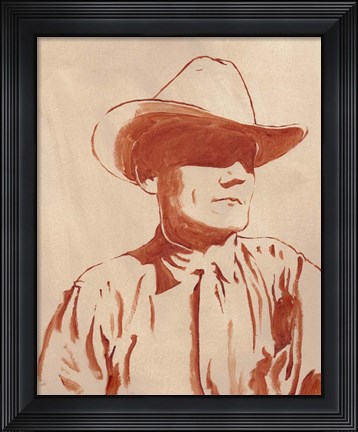Framed Man of the West I Print