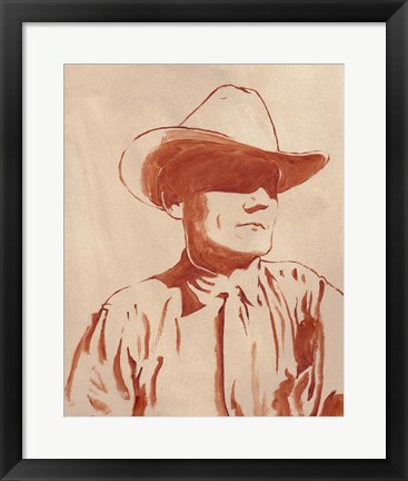Framed Man of the West I Print