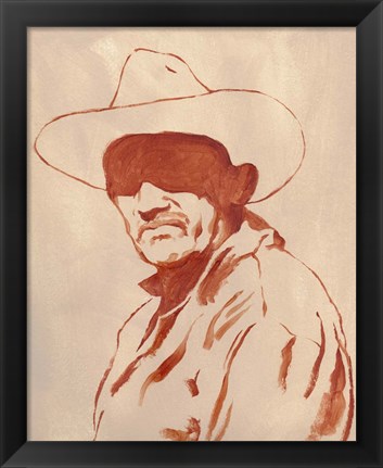 Framed Man of the West II Print