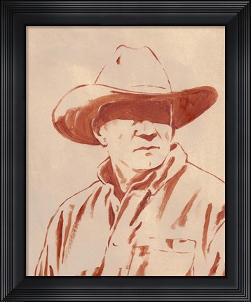 Framed Man of the West III Print