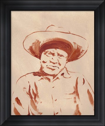 Framed Man of the West IV Print