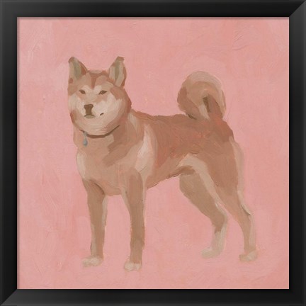 Framed Shiba Inu II Print