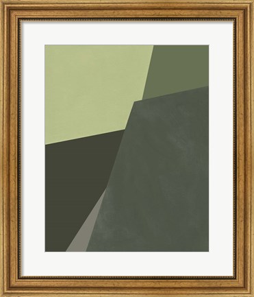 Framed Sage Prism I Print