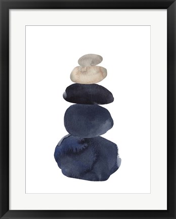 Framed Camp Cairn III Print