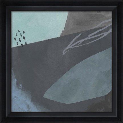 Framed Steely Abstract II Print