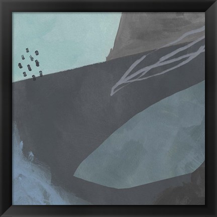 Framed Steely Abstract II Print