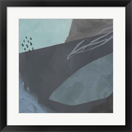 Framed Steely Abstract II Print