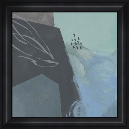 Framed Steely Abstract III Print