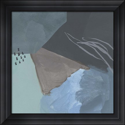 Framed Steely Abstract IV Print
